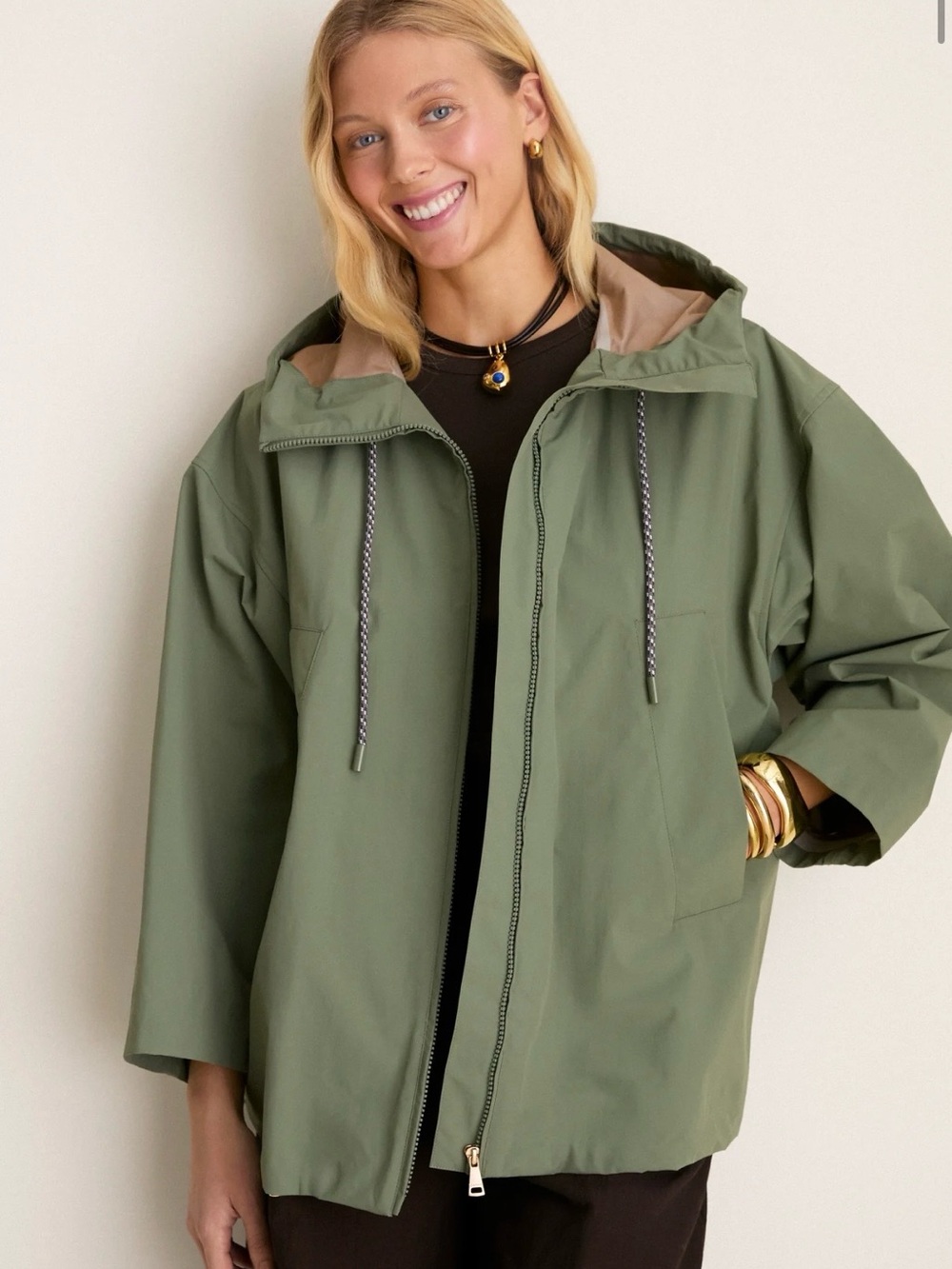 WEEKEND MAX MARA, Olive Green Bella Raincoat, Size 2